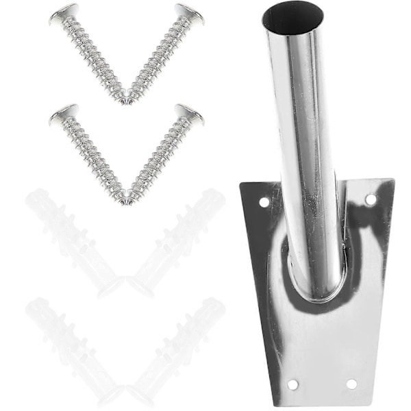 1 Set Flaggstångshållare Väggfäste Flaggstångshållare Aluminiumlegering Metallfäste