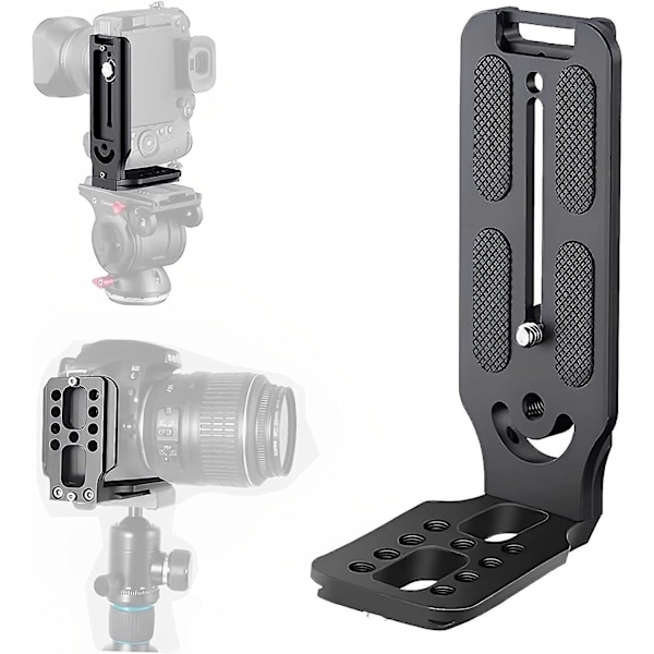 DSLR-kamera L-fäste Vertikal Horisontell Växling Stativ Snabbkopplingsplatta för Canon Nikon Sony Dji Osmo Ronin Zhiyun Stabilisator