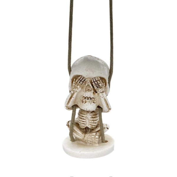 Sød Sukker Horror Skull Dekoration Cool Atmosfære Halloween Bilhængende Ornament