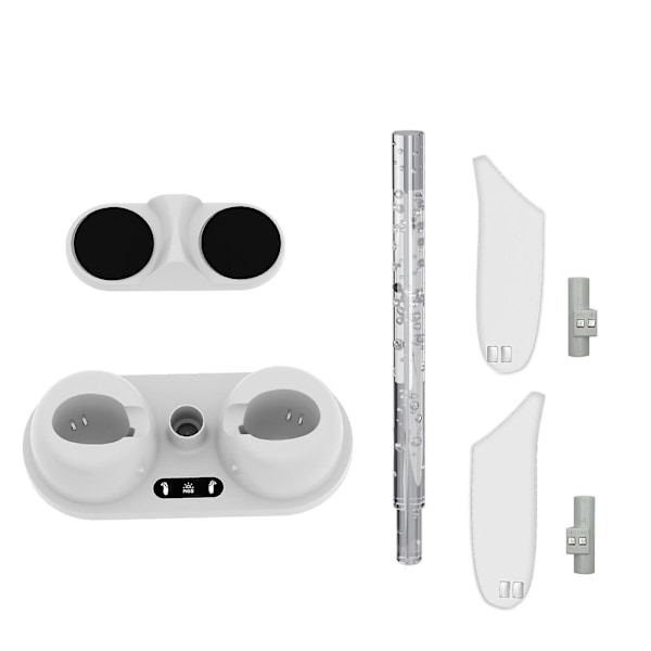 VR Controller Ladestation til Meta Quest 3, VR Headset Stativ til Oculus Quest 3 med RGB Lys, til Quest 3 Tilbehør