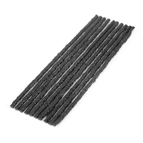 50 stk Sorte Slangefri Dæk Punktur Reparation Tætning Gummi Strimler Bil Motorcykel 200 * 3,5 mm