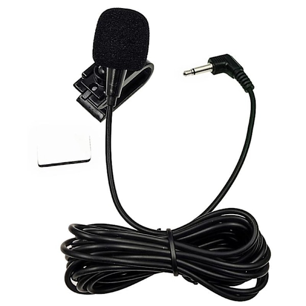 3m Professionel Bil Audio Mikrofon 2,5 mm/3,5 mm Klip Jack Stik Mikrofon Stereo