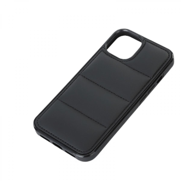 Apple iPhone 12 Pro Max - Iskunsa kestävä TPU ja PU-nahka - PC-suoja - Musta