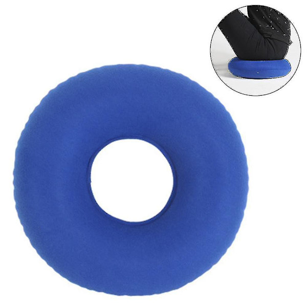 Uppblåsbar Donutkudde / Hnut med Pump och Reseväska - För