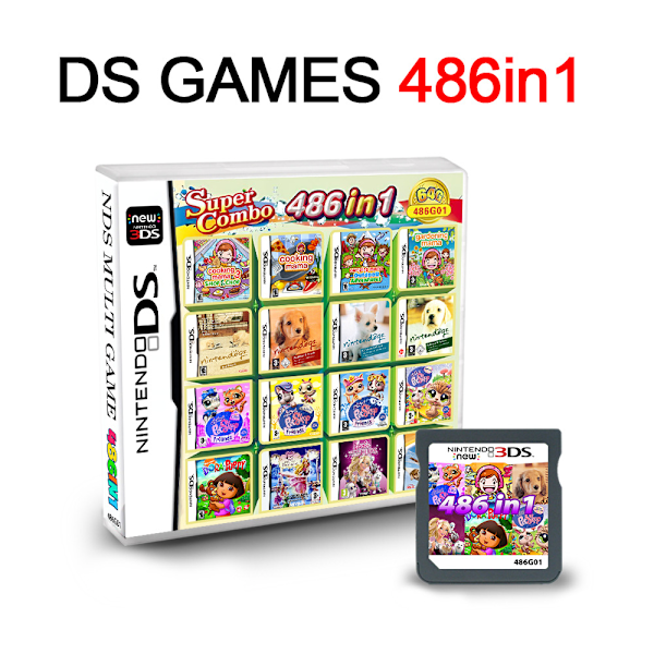 NDS spilkort DS Amerikansk version Europæisk version spil alt-i-en V2 ny version NDS spilkort i æske