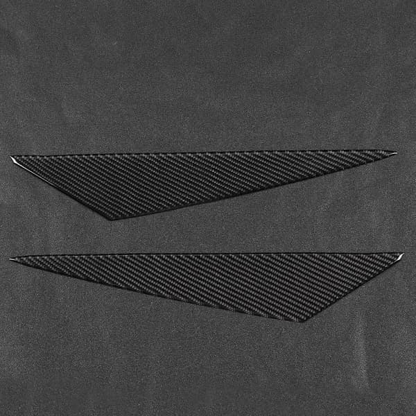 2 stk. Karbonfiber Hodelykt Øyenbryn Dekal Blank Overflate Passer for X1 E84 2009-2014