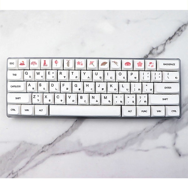12 Tangenter/set XDA Profil Tokyo Story Tangentbordsknappar PBT Färg Sublimering för Tangentbord för Mekaniskt Tangentbord DIY 61 64 84 96