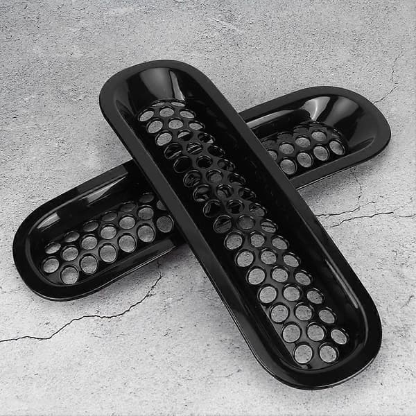 7 stk. Sort Bil Forreste Bumper Mesh Gitter Passer til Jeep Wrangler JK 2007-2017
