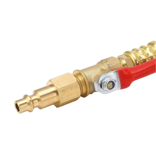 RV Vinteriseringskit med Hurtigkoblingsplug og Aflukningsventil Luftkompressoradapter til RV Båd Campingvogn Sprinklersystemer Sort