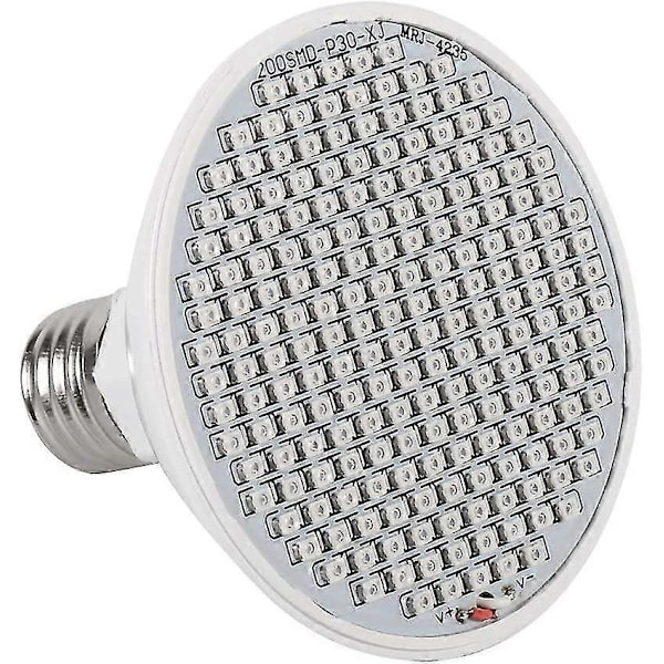 Kasvuvalon lamppu vuodelle 2024 - 200 LED:n kasvuvalon lamppu 24W E27 Kukkien kasvuvalon lamppu Sisätilojen kasvien kasvuvalo