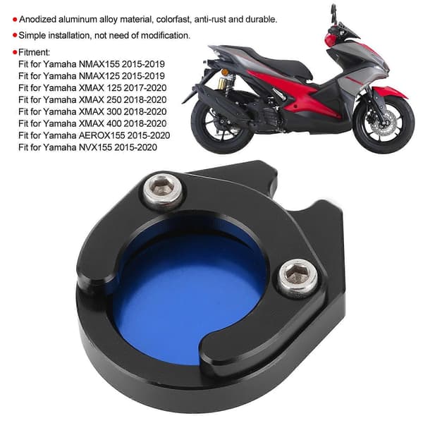 Mittstativförlängningsplatta för Yamaha NMAX155 NMAX125 XMAX 125 NVX155 Blå