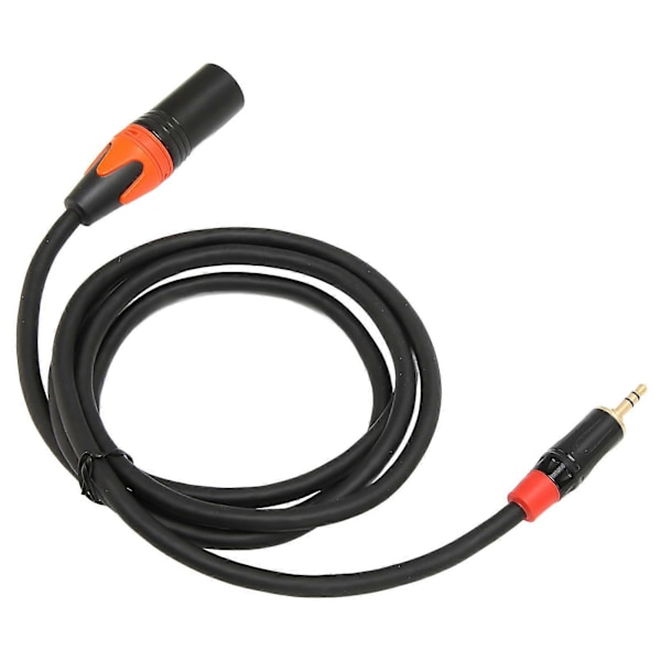 3,5 mm til XLR Adapterkabel Mini Jack Aux til XLR Han Lydkabel til Mobiltelefon Laptop Højttaler Mixer 1,5 m