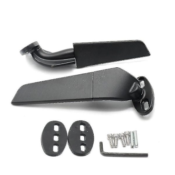 Til Kawasaki Zx6r Zx636 Zx7r Zx9r Zx10r Modificeret Motorcykel 2 stk. Bakspejl Vindvinge Justerbar Roterende Sidespejl