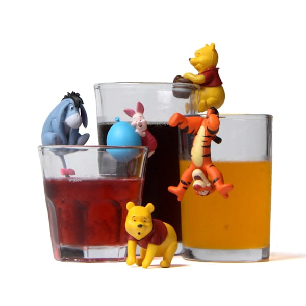 5 stk. Modelfigur Dekorativ Landlig Stil Sjove Anime Winnie the Pooh Gris Tiger Figur til Hjemmet