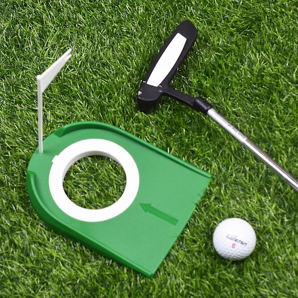 Golf Putting Cup og Plastflagg Putt Treningshull Reguleringsøvingskopper for Innendørs Utendørs Hjem Kontor Hage