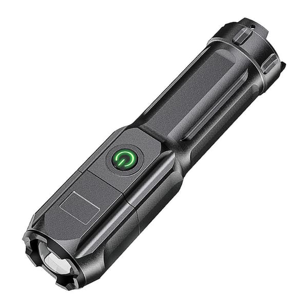XPE Zoom Musta Ladattava LED-taskulamppu