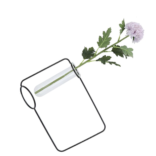 Innovativa Hängande Planteringsrör Transparent Hydroponisk Växtvas för Hemma Inomhus Svart