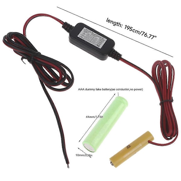 AAA Batteri Eliminator Strømforsyning Udskift 4x 1.5V 3V 4.5V 6V Batterier