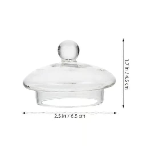 Tekannslock i glas, transparent tekannslock, transparent ersättningslock för tekanna, tekannslock 1pcs