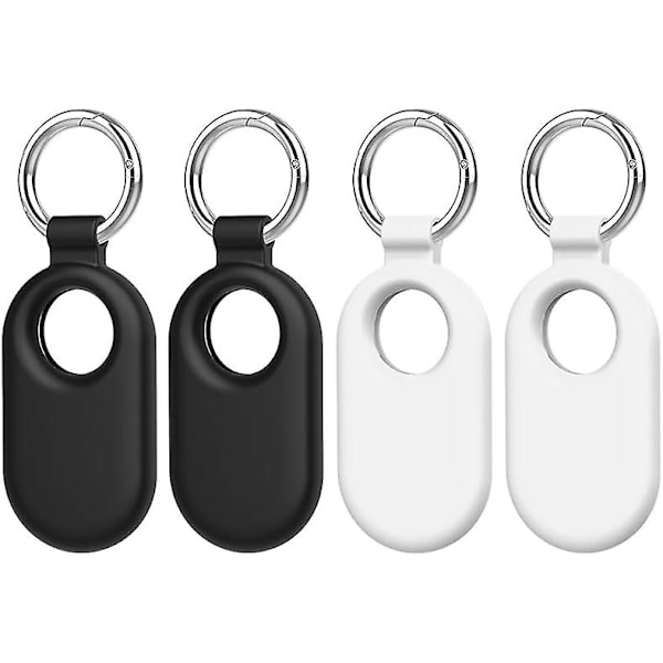 Til Samsung Galaxy Smarttag2 Etui, 4 stk. Silikon Beskyttelsesetui Til Galaxy Smart Tag 2 Med Nøglering Til Nøgler Tegnebog Bagage Kæledyr