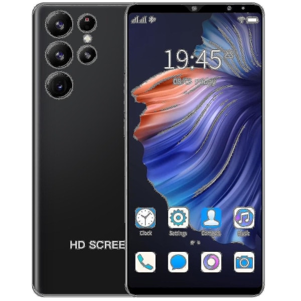 S22 Ultra 6.5\" Android Smartphone, 16GB+1T, Sort Black