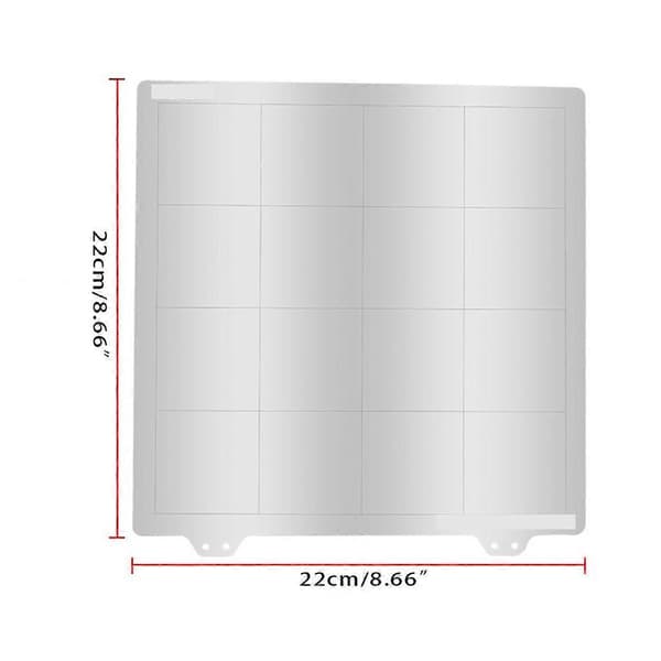 220x220 Varmeplade Platform Stålplade Kit Magnetisk Sticker B Side PEI til 3D Printer til Prusa i3 Anet A8 A6