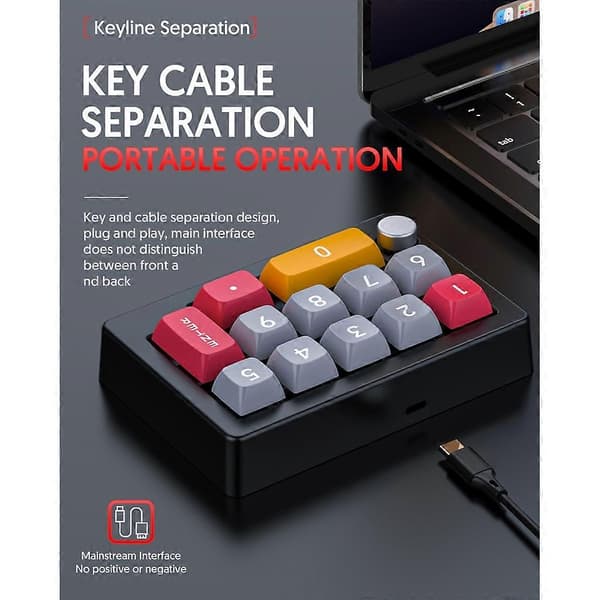Kvalitetsmekanisk tastatur med tilpassbare programmerbare makrofunksjoner