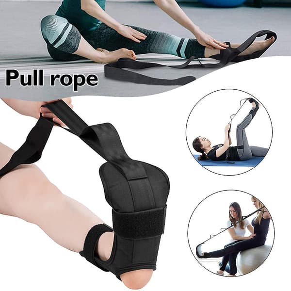 Foot Flex Stretcher Strekkestropp Fysioterapiutstyr for Menn og Kvinner