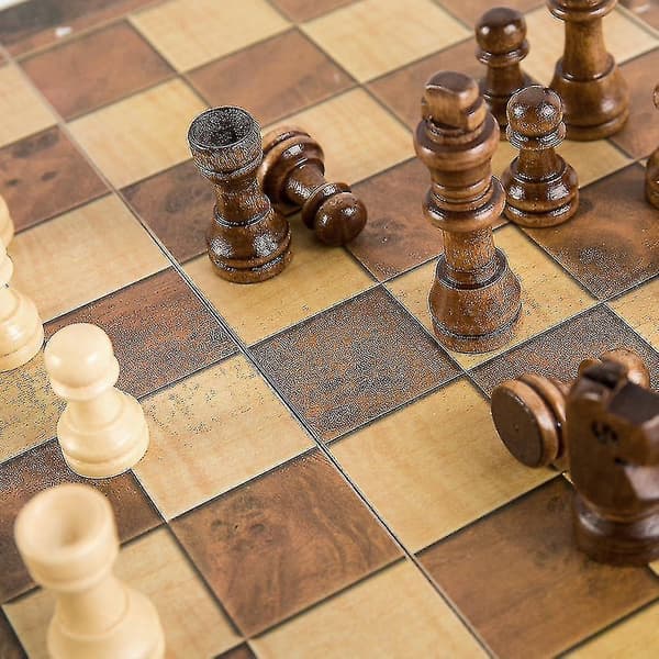 3 i 1 C-sæt Backgammon Brætspil Ers Spil Foldbart C-bræt