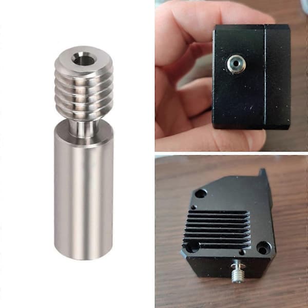H2 TC4 1.75m Heatbreak i Rustfrit Stål til Titanlegering Hals til H2 Ekstruder VS Titan MK8 Hotend Ender3 V2 3D Printer