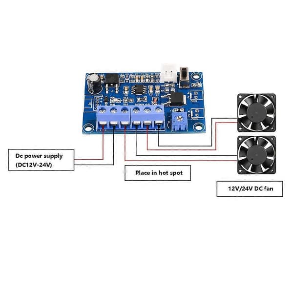 Hastighedsreguleringscontroller Blæserregulatormodul Manuel Hastighedsregulering
