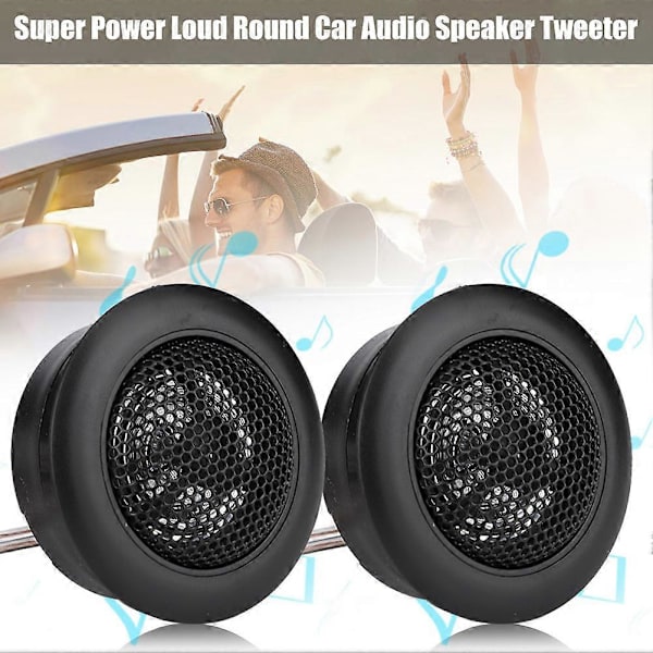 Par med 12V 120W bil Mini Super Power Høy Lyd Dome Audio Høyttaler Diskant Høyttaler Horn
