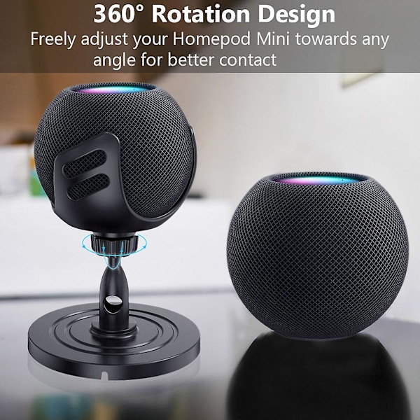 Högtalarstativ för skrivbord för Echo Dot 4:e generationen HomePod Mini Högtalarfäste