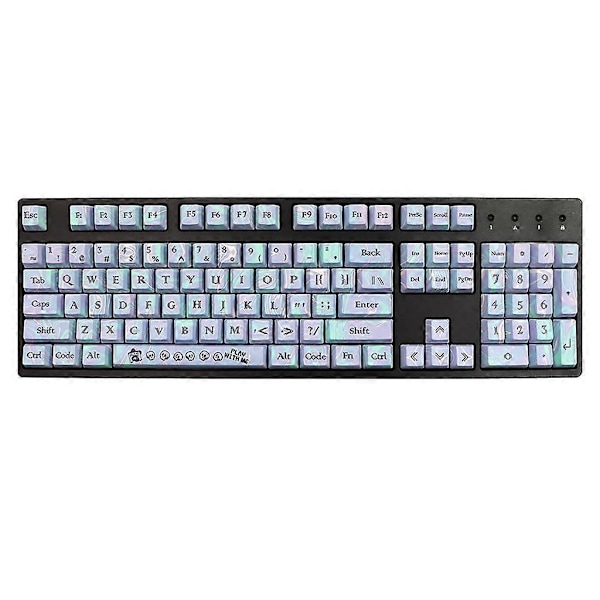 Näppäinhattusetti 112 kpl OEM-profiili ANSI ISO PBT Dye-Subbed -näppäimet mekaanisille näppäimistöille