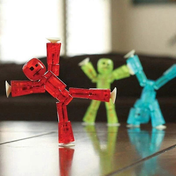 Stikbot Actionfigurer Legetøj i Tilfældige Farver Sjove Animationsdukker med G