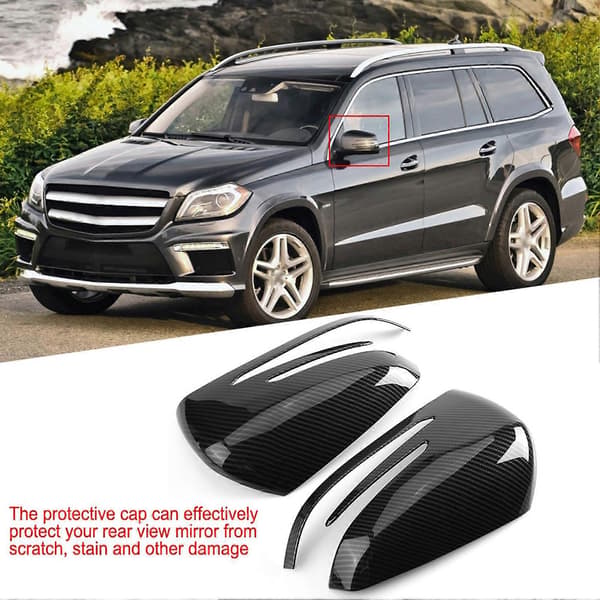Deksel for sidespeil i karbonfiber for Benz A B C E GLA Class W204 W212