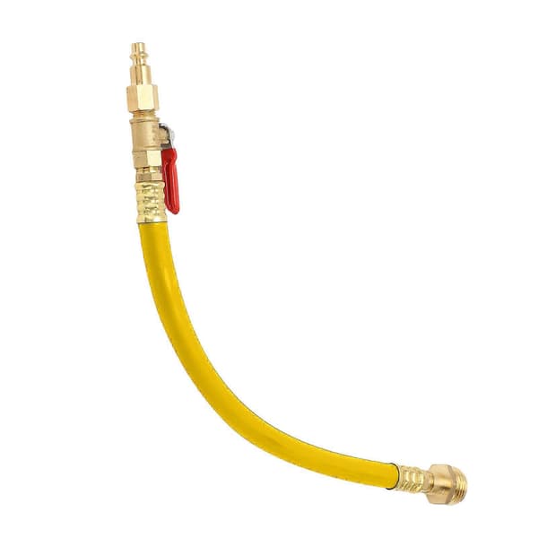 RV Vinteriseringskit med Hurtigkoblingsplug og Aflukningsventil Luftkompressoradapter til RV Båd Campingvogn Sprinklersystemer Gul