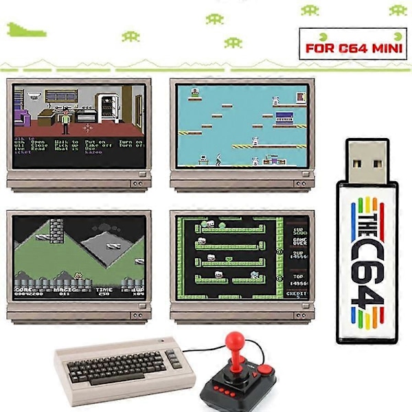USB-stick til C64 Mini Retro Spilkonsol C64 USB Spil Stick