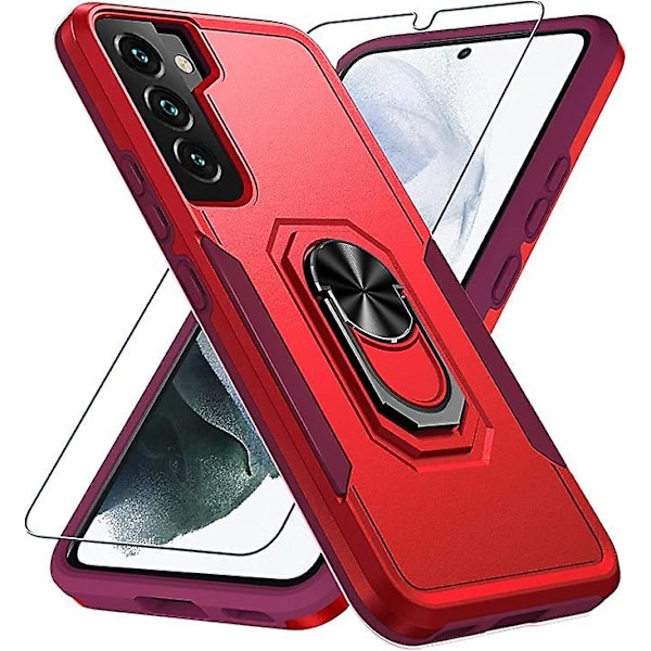 SamSung Galaxy S21ULTRA mobiltelefonveske, militærgradig støtsikker deksel, 15 fot falltest beskyttende deksel, med magnetisk støtte og kjøretøy