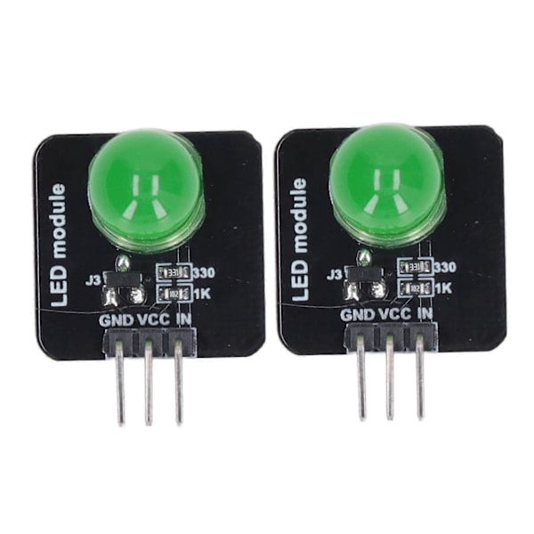 10 stk LED-modul 10mm 3.3V?5V Dekorativt lysbræt Chip Pære til hjemmedekorering MRB050B Grøn