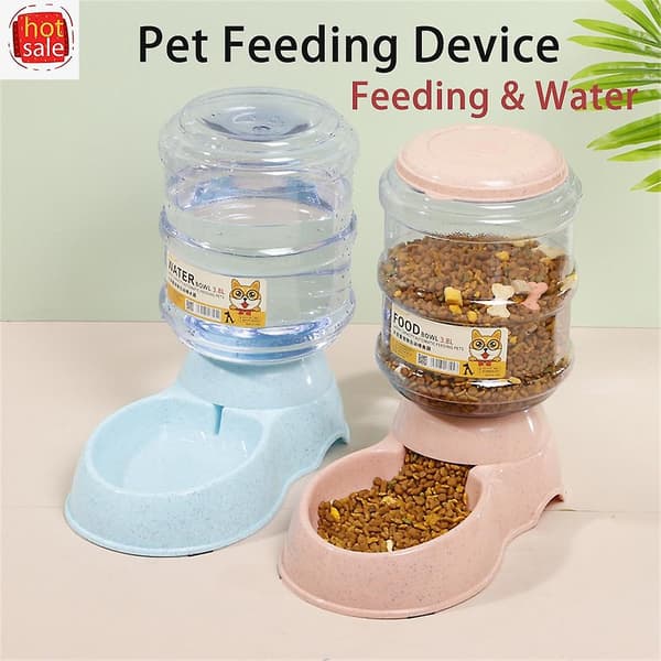 Pet Safe og Ikke-giftig Automatisk Foder- og Vanddispenser Stor Kapacitet Dispenser