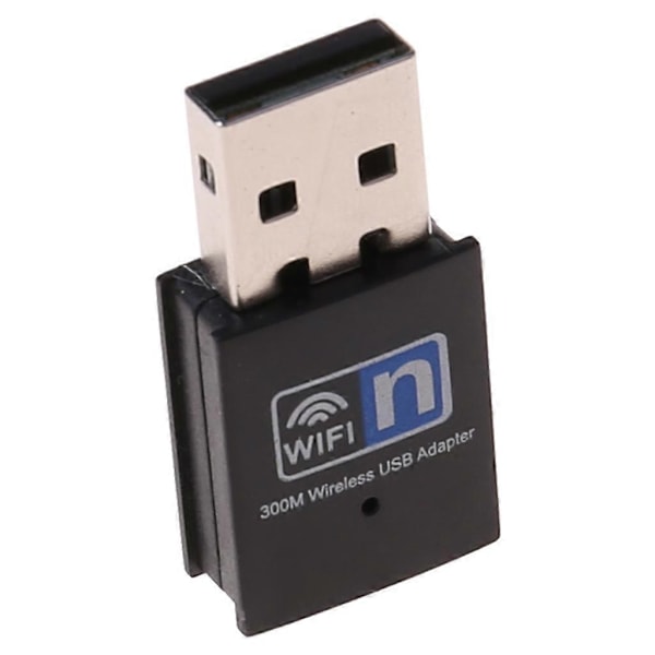 RTL8192 USB WiFi-adapter Trådløs nettverksadapter 300M 2.4G Wifi-mottaker USB-dongle for stasjonær/bærbar PC