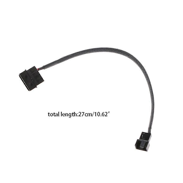 PWM-tuuletin 4-napainen Molex-uros - 3-napainen/4-napainen PC-tuuletin virta-adapterikaapeli