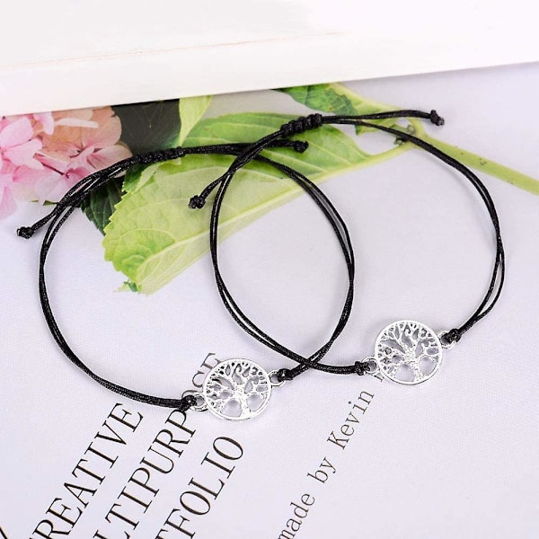 Pinky Promise - Pitkän matkan BFF-ystävyysnauhat kahdelle tyttärelle, äidille, poikaystävälle, tyttöystävälle, pariskunnalle, hänelle, naiselle, parhaalle ystävälle, syntymäpäivälahjaksi