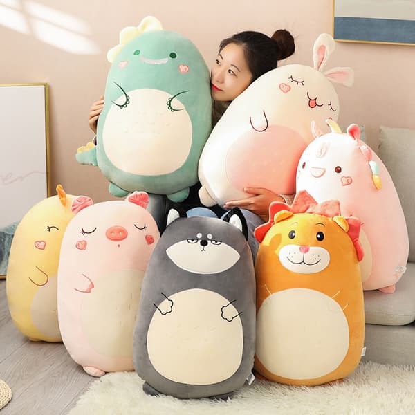 Ny 60 cm blød plyspude dinosaur kawaii