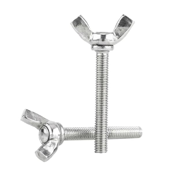 5 stk M6 Sølv 304 Rustfritt Metall DIN316 Hånd Vingmuttere (M6*30)