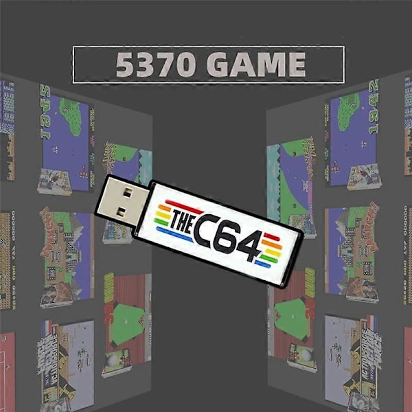 USB-stick til C64 Mini Retro Spilkonsol C64 USB Spil Stick