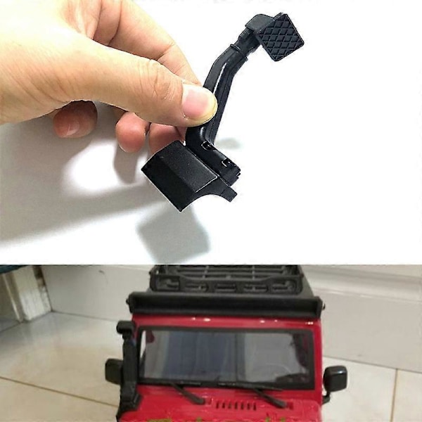 1/10 RC Crawler Svart Snorkel for Axial SCX10 SCX10 III AXI03007 Wrangler Karosseri