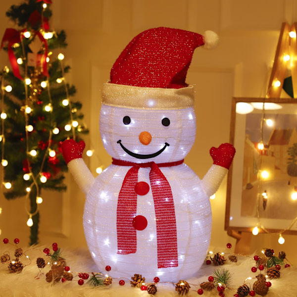 Juldekorationer Snögubbe Ljus Vikbar Aktivitetsdekoration Platstema Klä upp sig Glödande