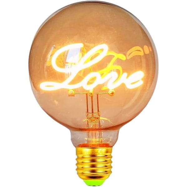 G95 LED Pære 4W Dæmpbar 2000 Kelvin 220-240V Edison Dekorativ Pære E27